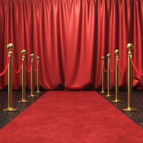 Słupek hotelowy / bankietowy - złoty